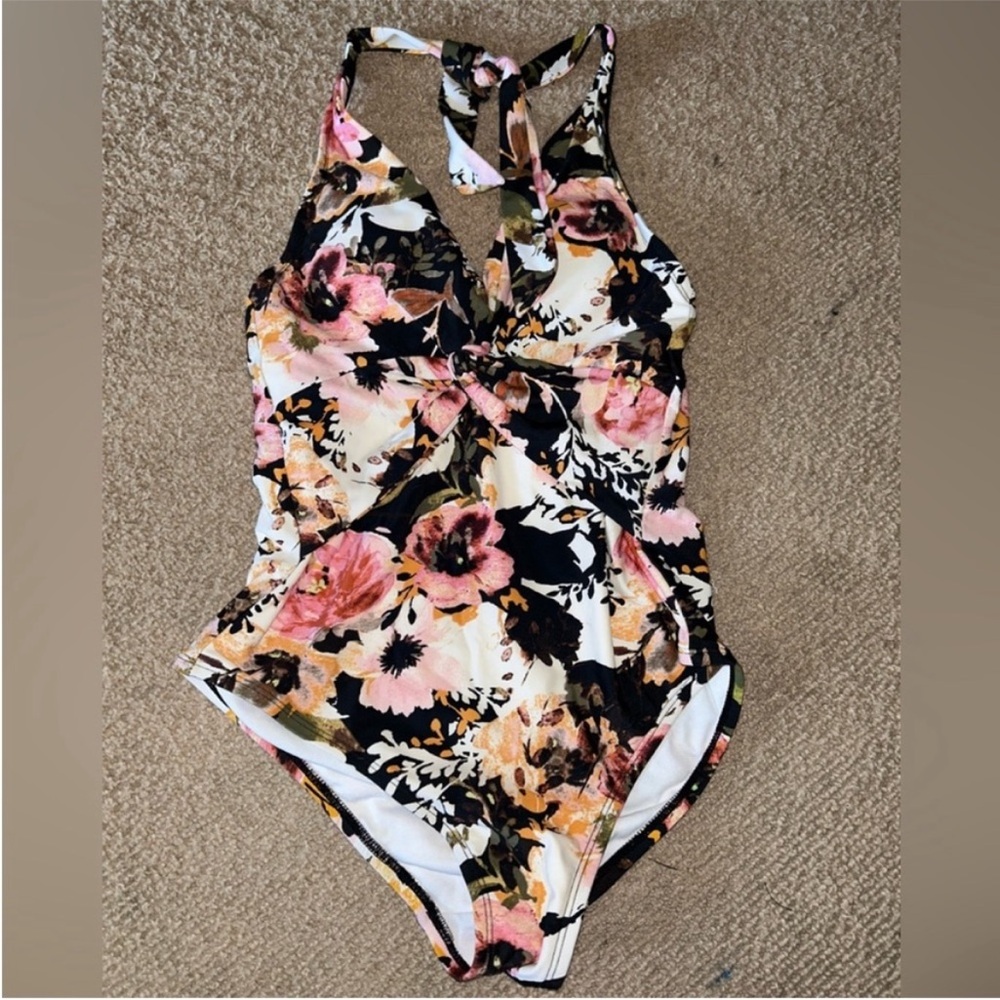 Kona Sol Floral Swimsuit